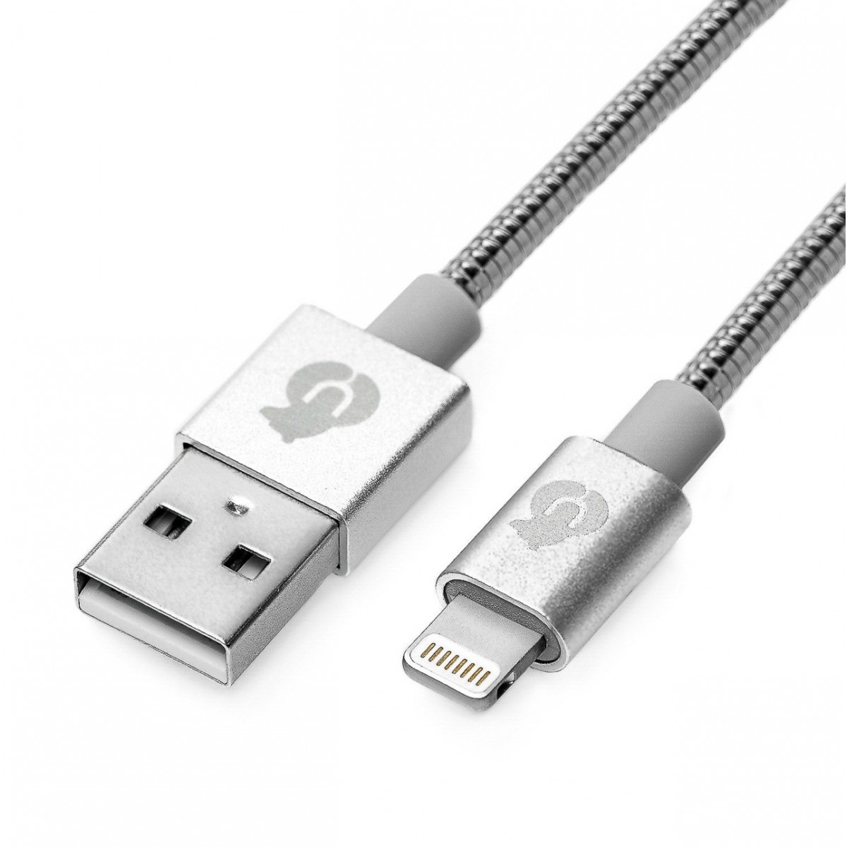 Металический кабель uBear Force USB-C на USB-A 1,2М Серебристый