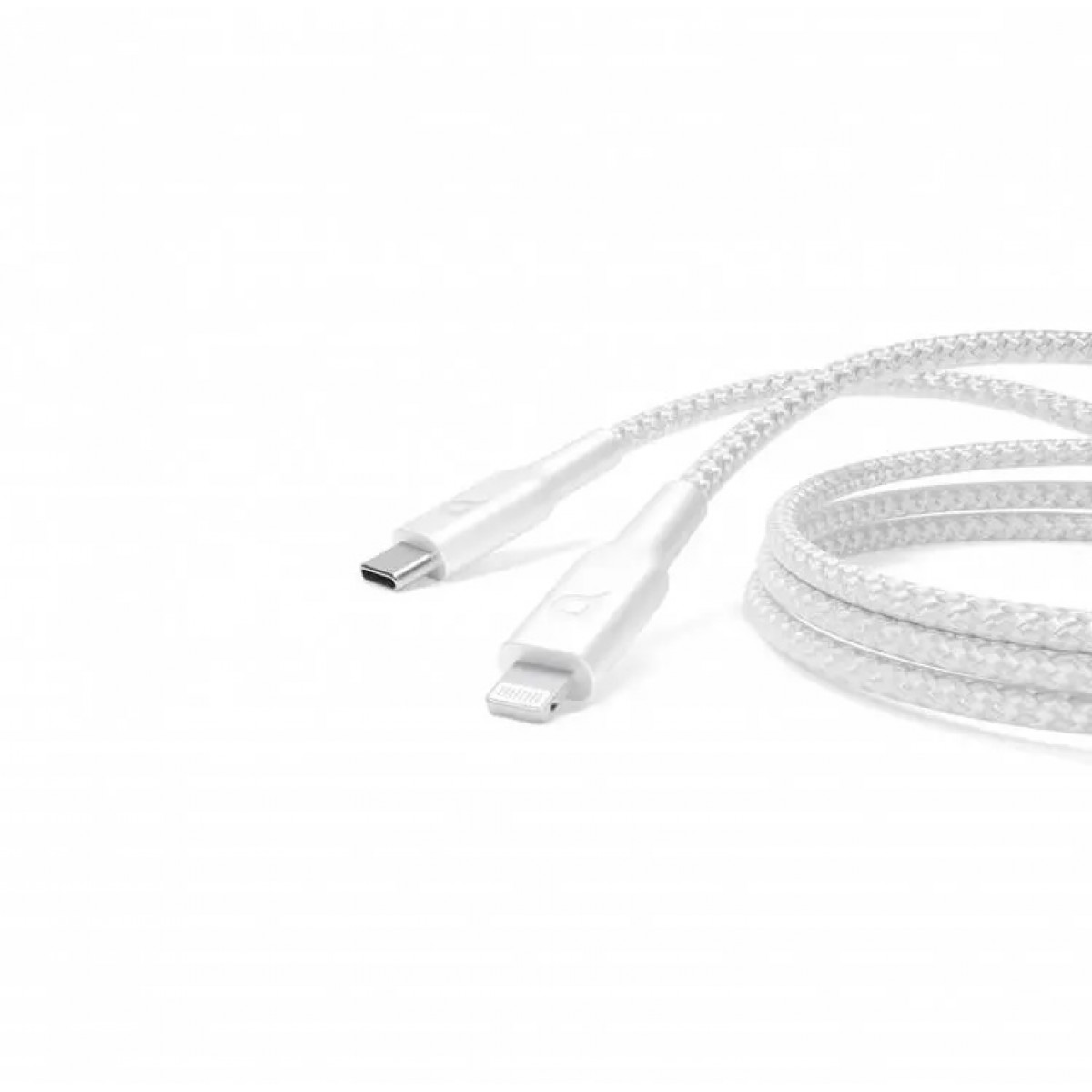 Powerology Кабель-переходник с USB-C на Lightning Cable 1.2М Белый