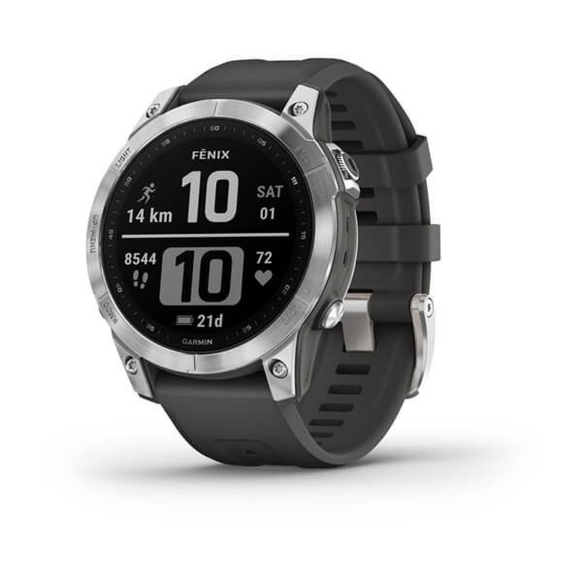 Garmin Fenix 7 Silver Graphite Band