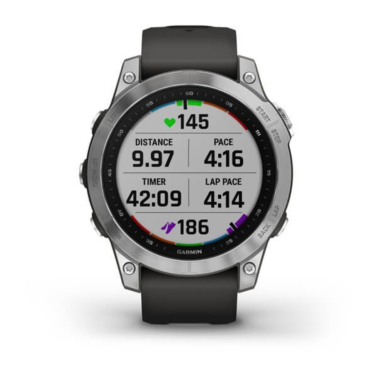 Garmin Fenix 7 Silver Graphite Band