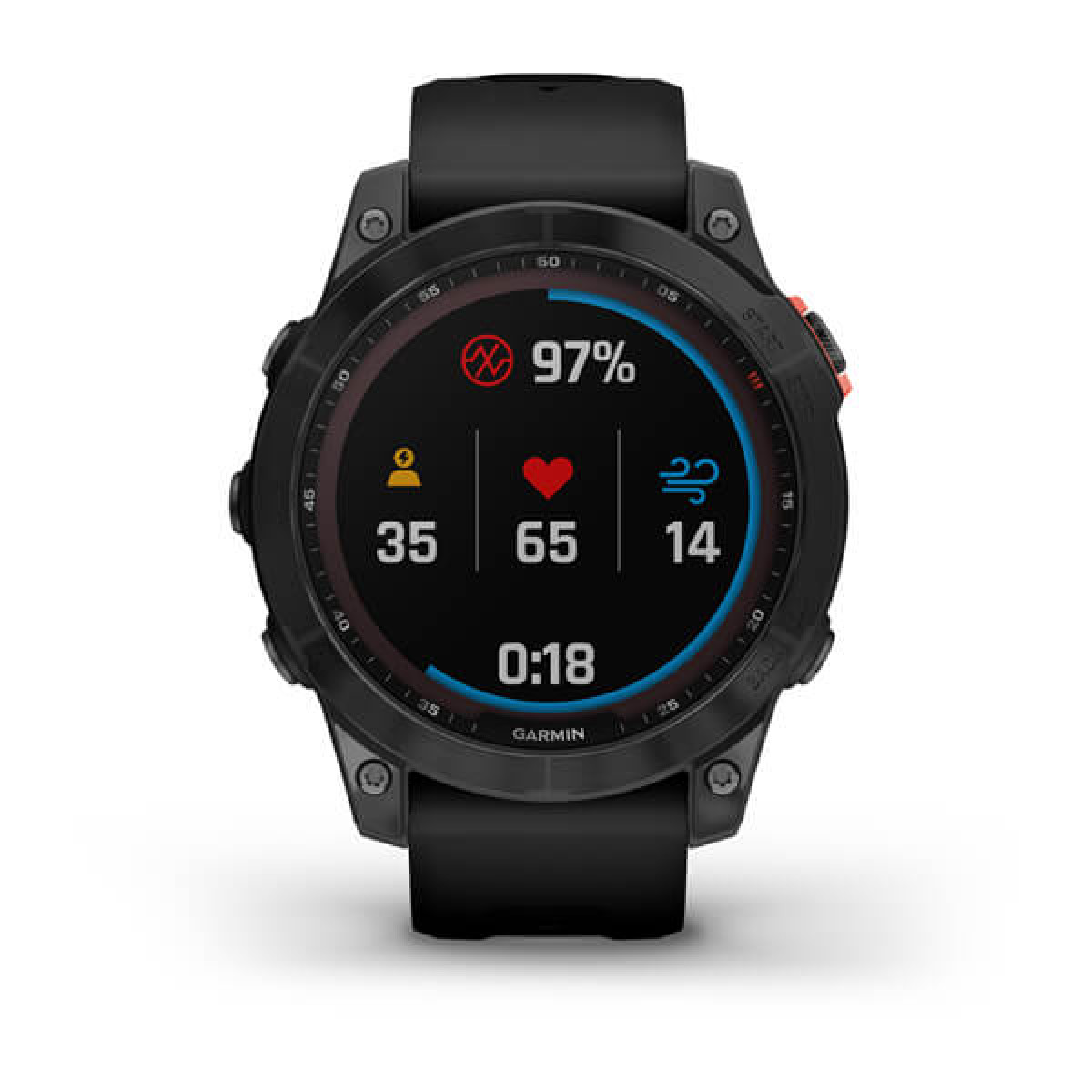 Garmin Fenix 7 Solar Slate Gray Black Band