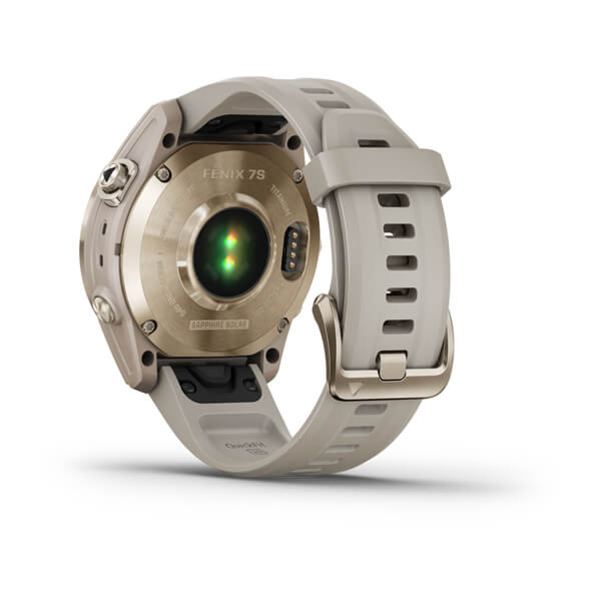 Garmin Fenix 7S Sapphire Solar Cream Gold Ti Light Sand Band