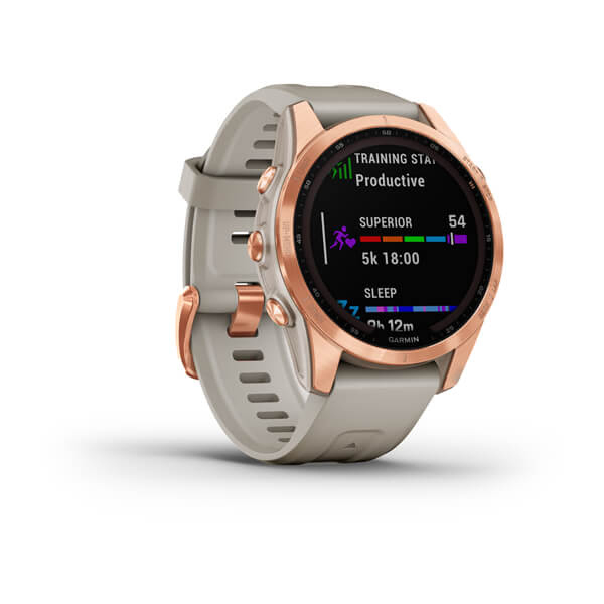 Garmin Fenix 7S Solar Rose Gold Light Sand Band