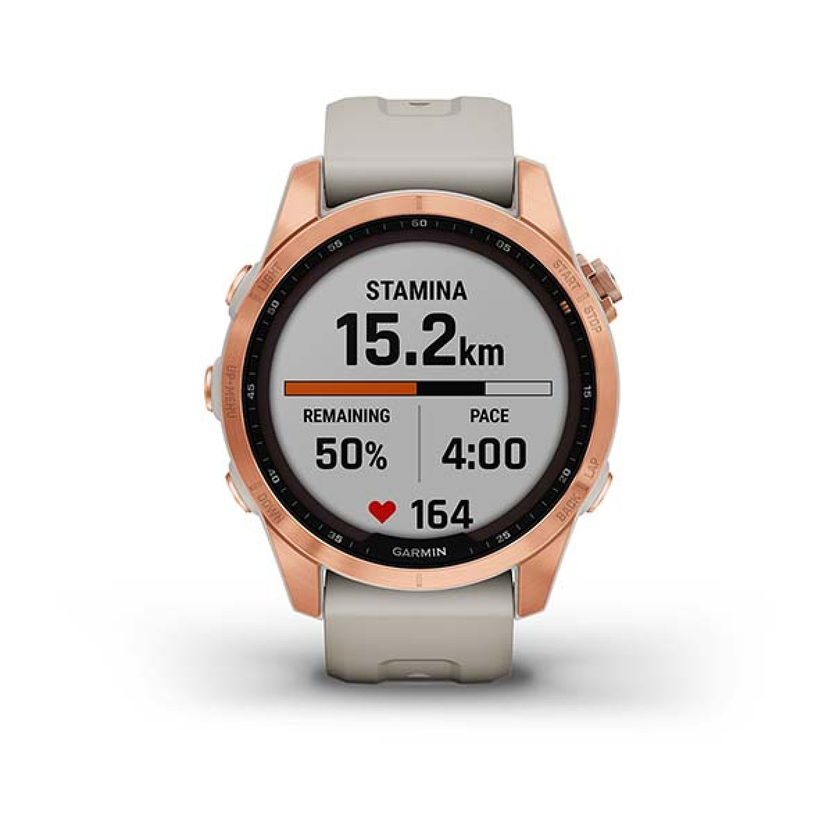 Garmin Fenix 7S Solar Rose Gold Light Sand Band