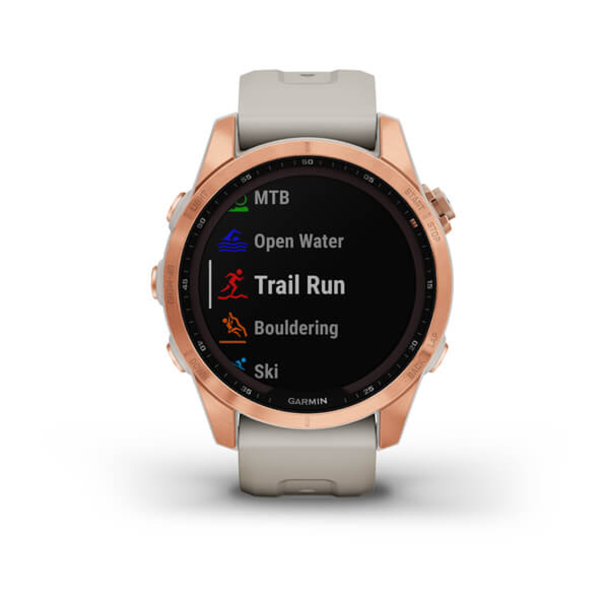 Garmin Fenix 7S Solar Rose Gold Light Sand Band