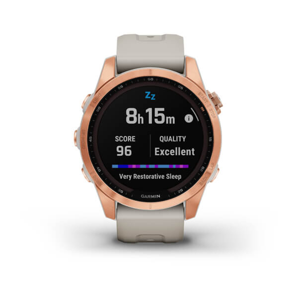 Garmin Fenix 7S Solar Rose Gold Light Sand Band