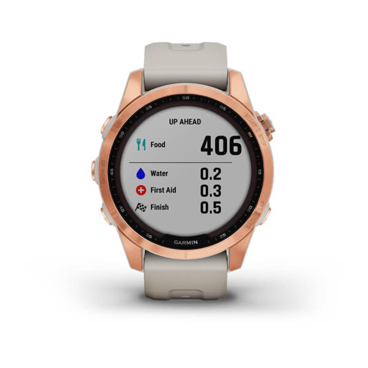 Garmin Fenix 7S Solar Rose Gold Light Sand Band