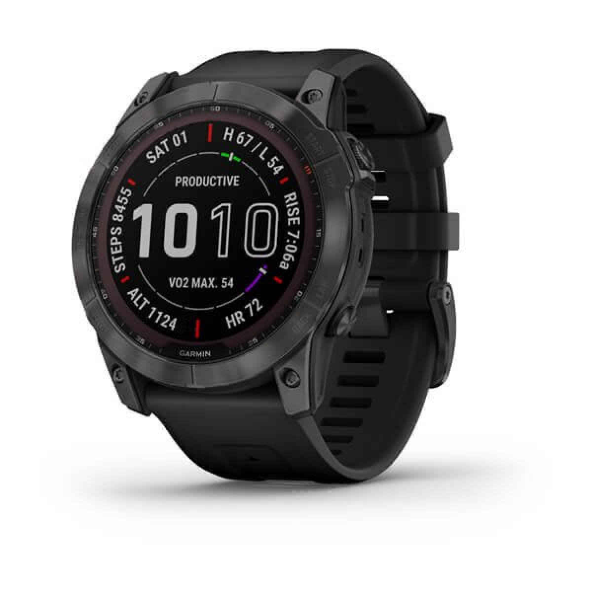 Garmin Fenix 7X Sapphire Solar Carbon Gray DLC Ti Black Band