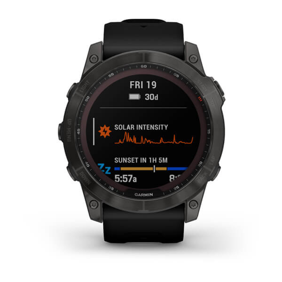 Garmin Fenix 7X Sapphire Solar Carbon Gray DLC Ti Black Band