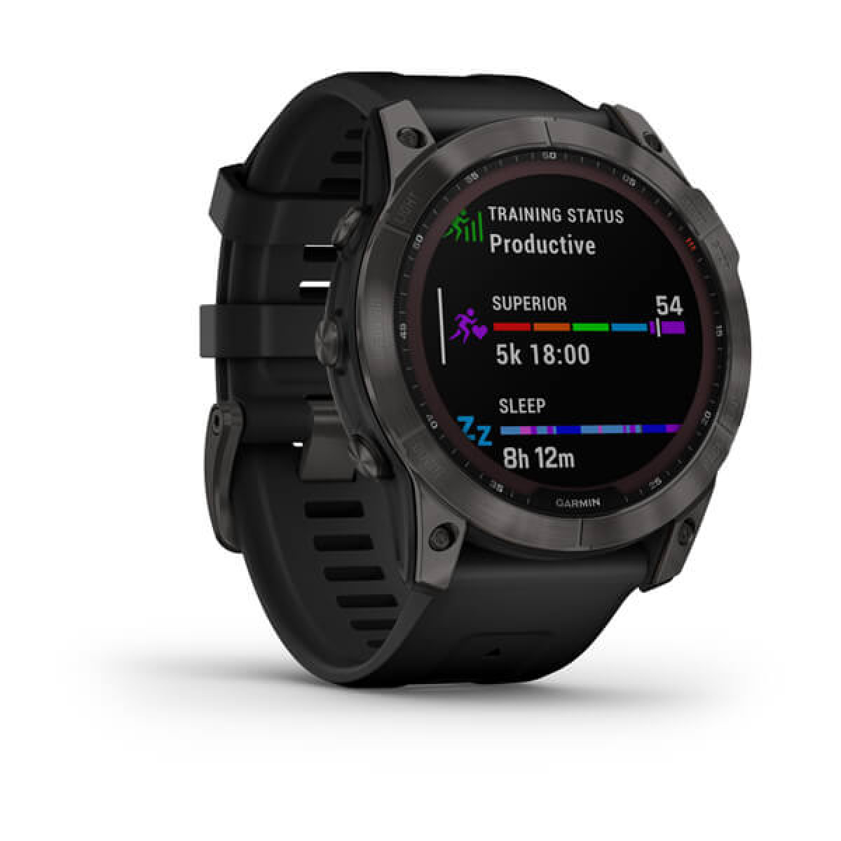 Garmin Fenix 7X Sapphire Solar Carbon Gray DLC Ti Black Band