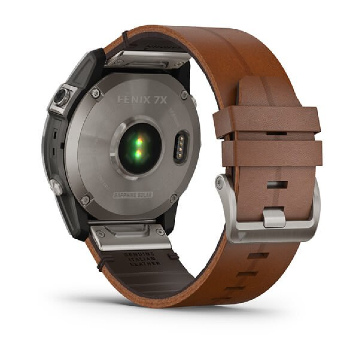 Garmin Fenix 7X Sapphire Solar Titanium Chestnut Leather