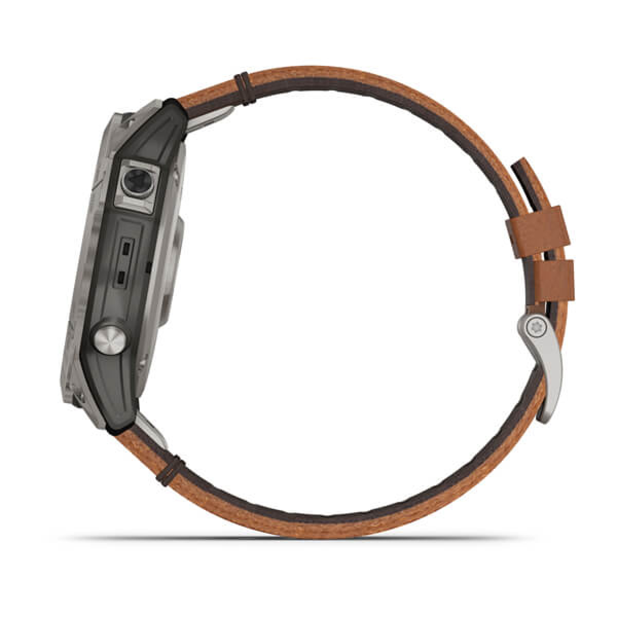 Garmin Fenix 7X Sapphire Solar Titanium Chestnut Leather