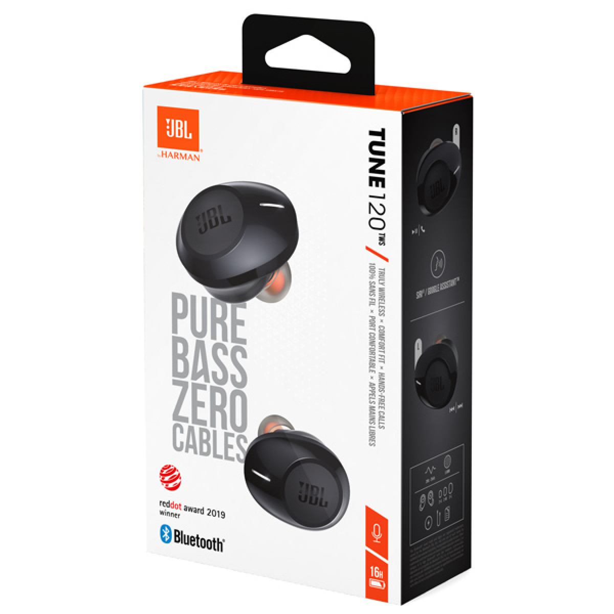 Наушники Bluetooth JBL Tune 120 TWS Черные